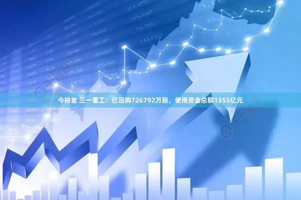 今裕堂 三一重工：已回购726792万股，使用资金总额1355亿元