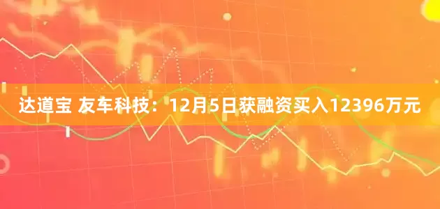 达道宝 友车科技：12月5日获融资买入12396万元